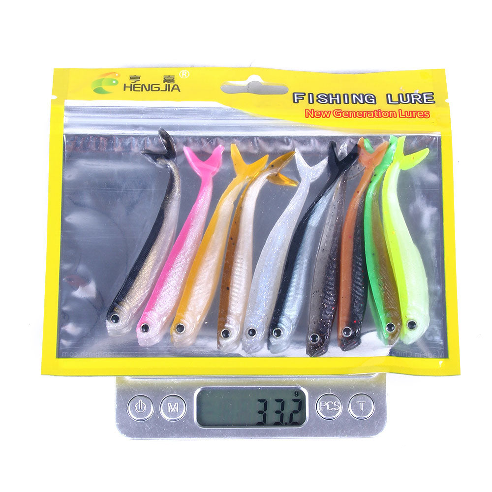 3.34'' 0.09oz Soft Silicone Split Tail Lure