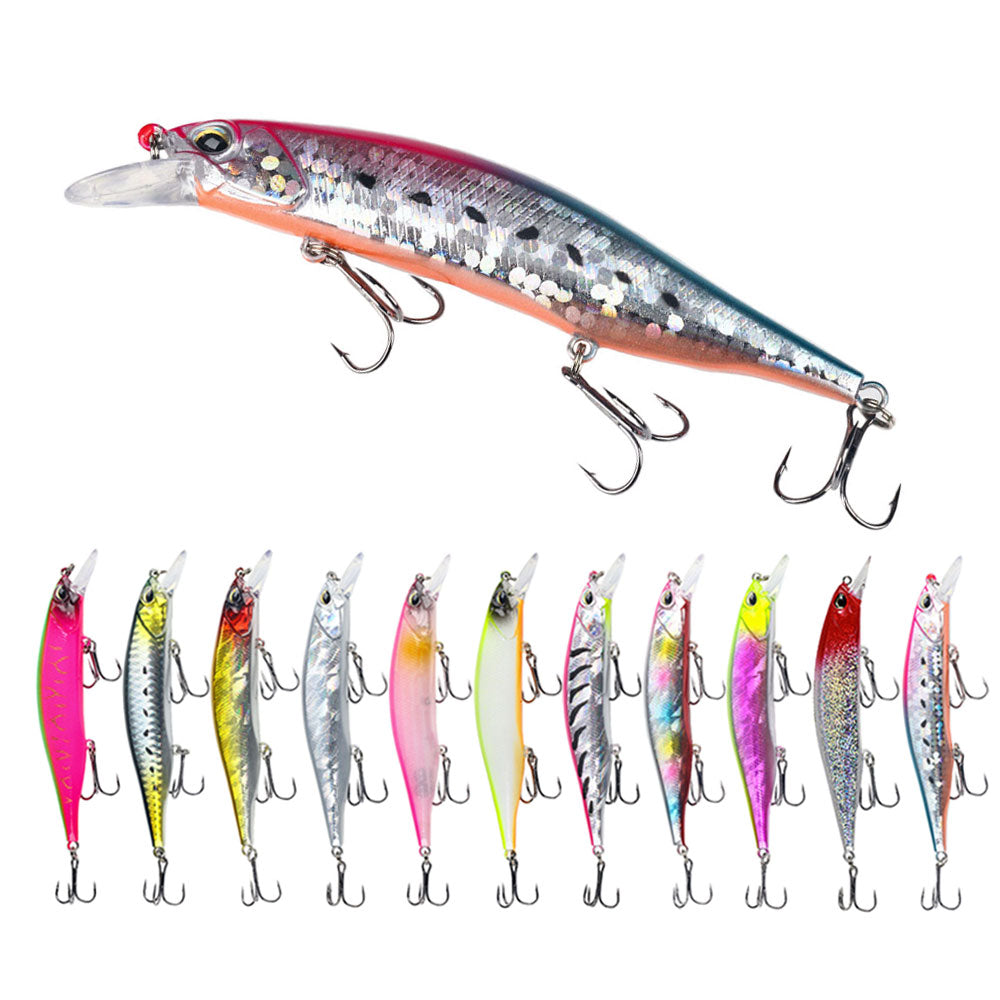 4.72'' 0.52oz Minnow Lure with 3 Hooks