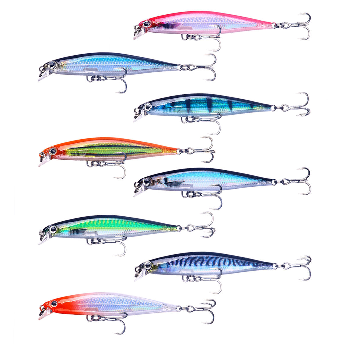 8CM 5.5G Long Casting Hard Minnow Lure Bait with Sharp Hook