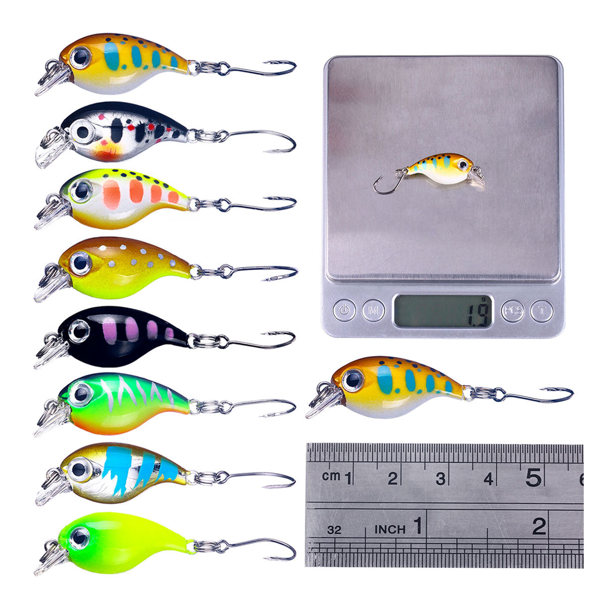 3.6CM 2.1G Crankbait Lure with Single Hook