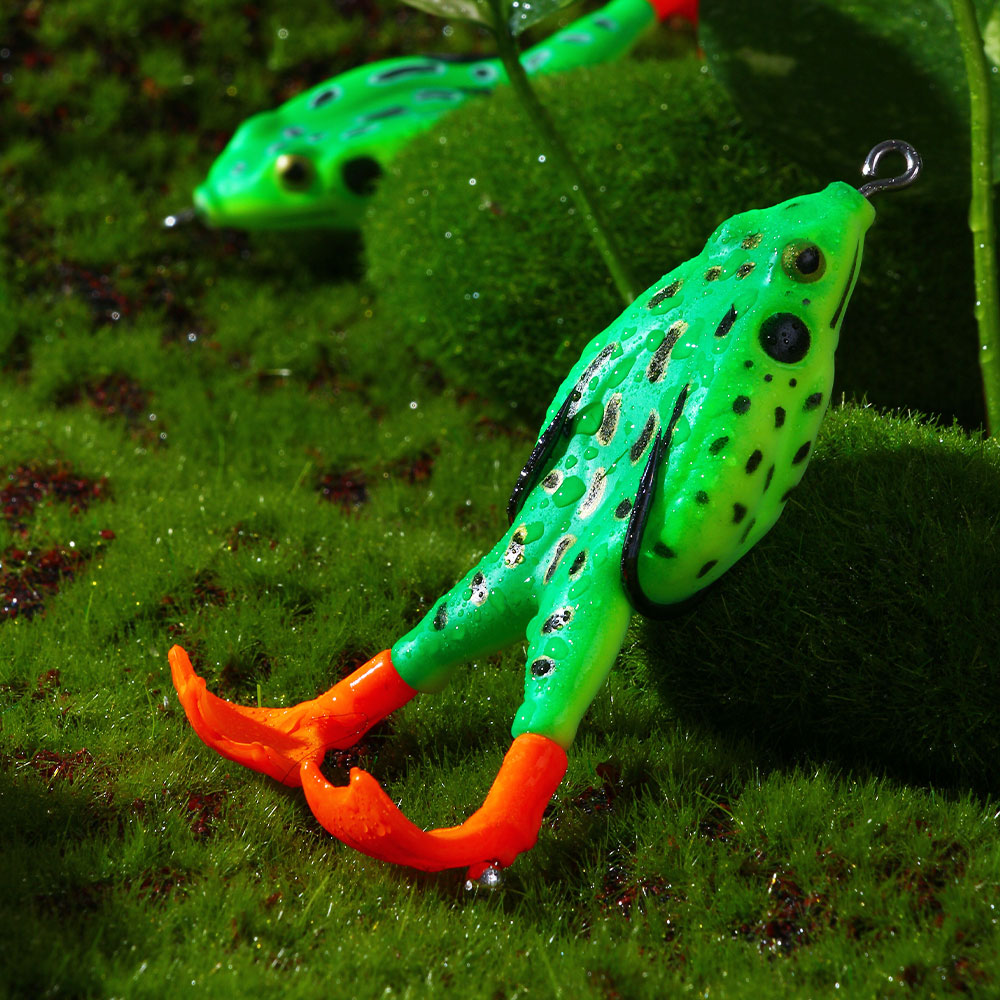 Double Propeller Frog Bait with Rotating Leg