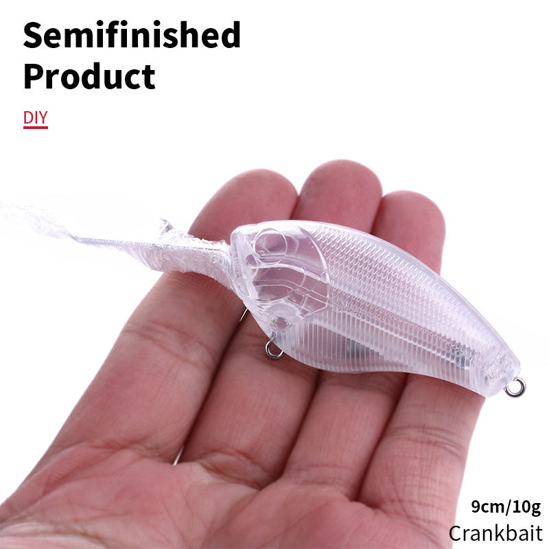 3 1/2 inch 3/7 oz Unpainted Long Lip Crankbait Blank Bodies