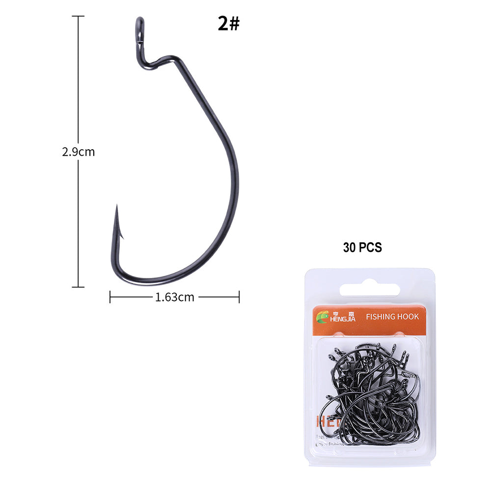 Offset Hook Wide Gap Worm Hooks