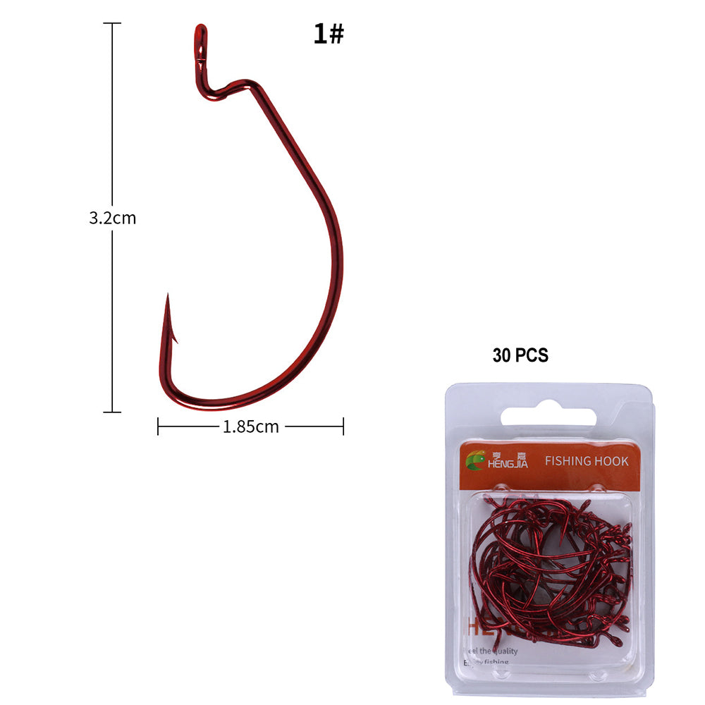 Offset Hook Wide Gap Worm Hooks
