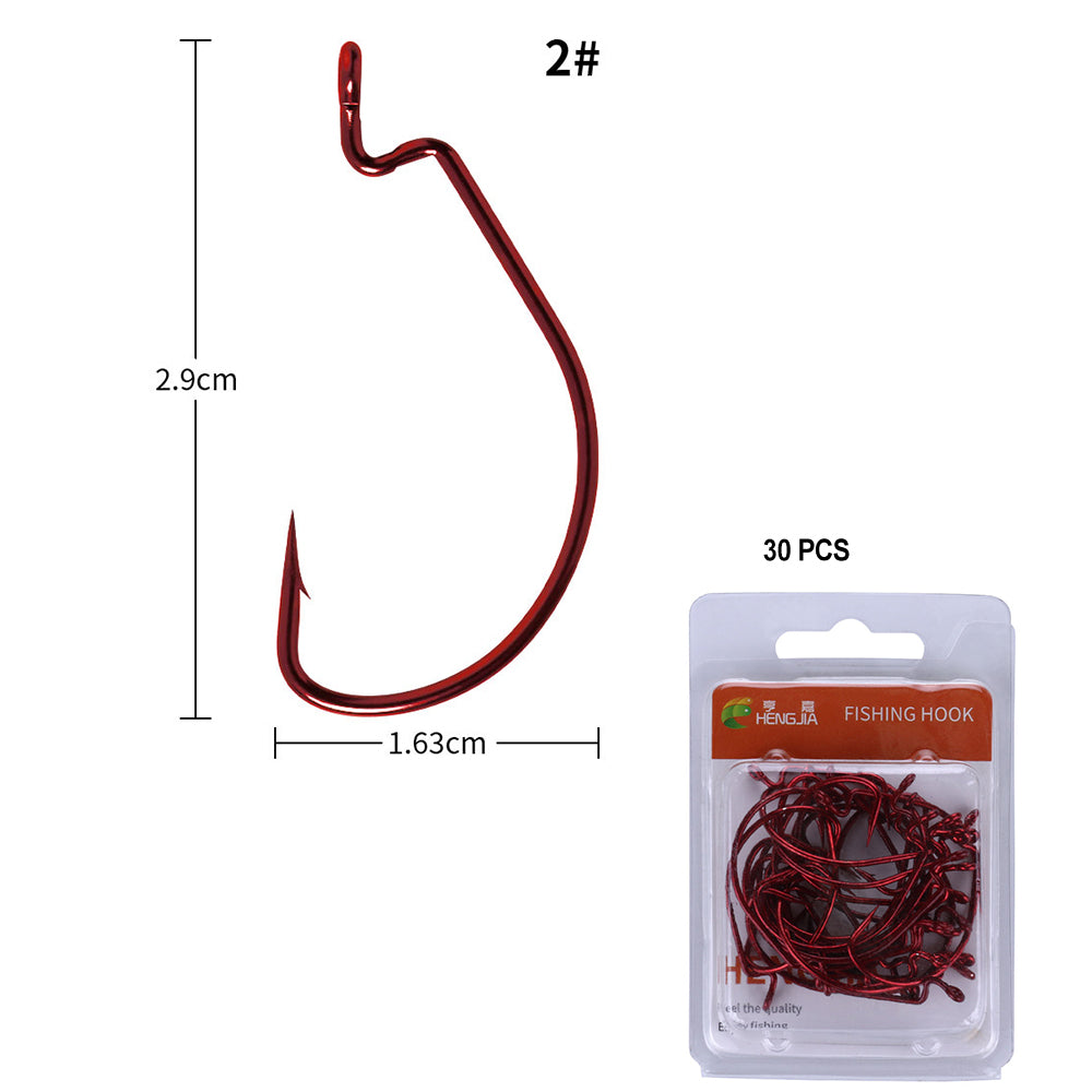 Offset Hook Wide Gap Worm Hooks