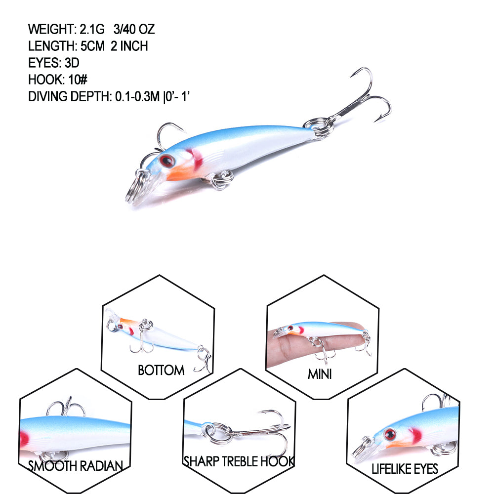 2in 1/16oz Minnow Lure