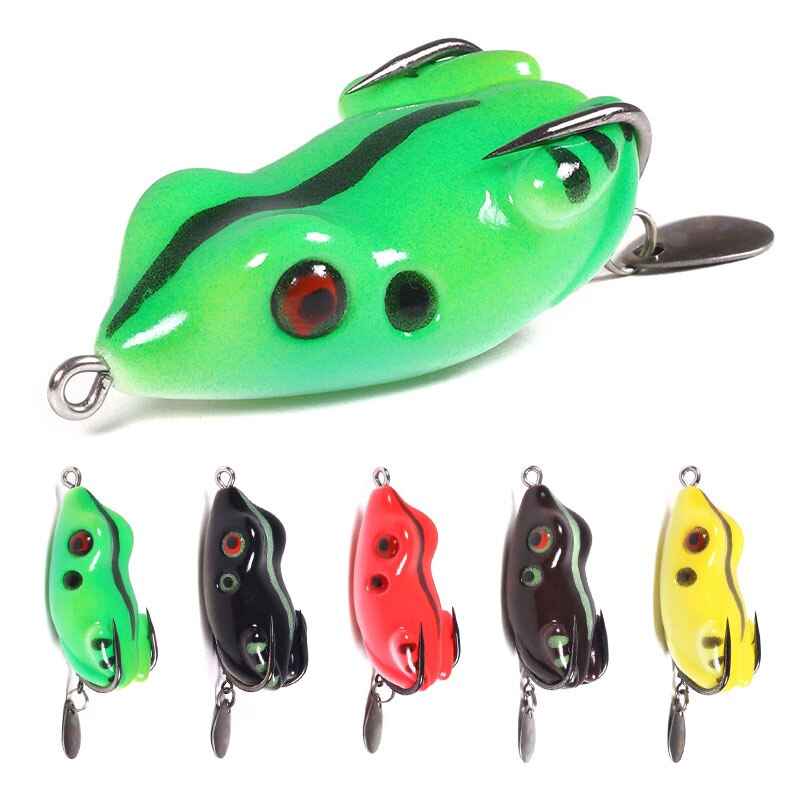 2 1/6in 2/5oz Frog Lure Sillicon Bait