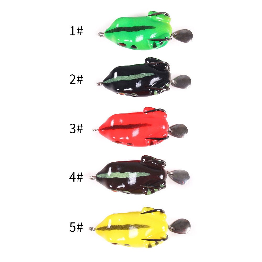 2 1/6in 2/5oz Frog Lure Sillicon Bait