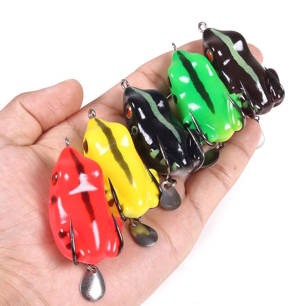 2 1/6in 2/5oz Frog Lure Sillicon Bait