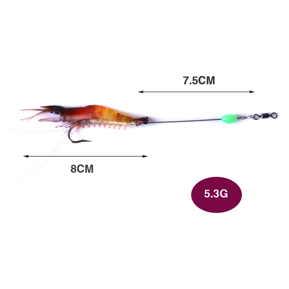 3 1/7in 7/37oz Soft Shrimp Lures