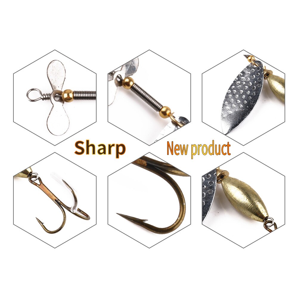 3 6/7in 1/2oz Spinner Lure Bait