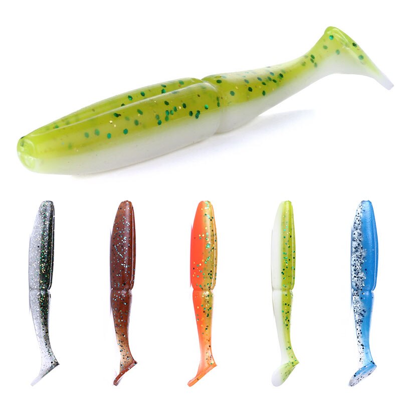 3 15/16in 9/26oz Wobblers Soft Lures 5pcs