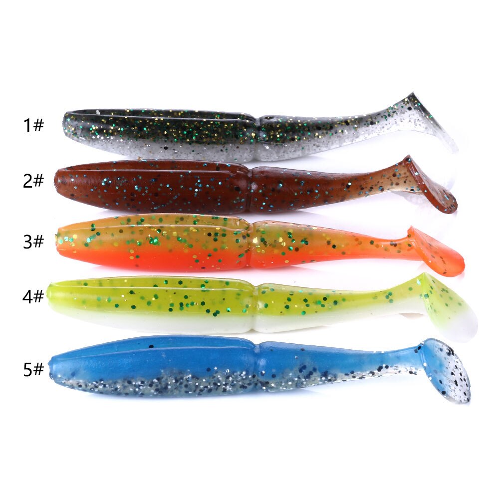 3 15/16in 9/26oz Wobblers Soft Lures 5pcs