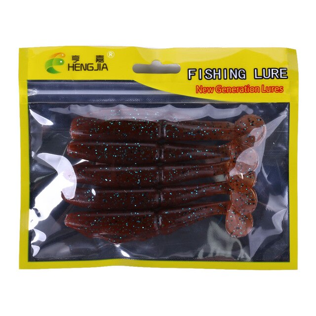 3 15/16in 9/26oz Wobblers Soft Lures 5pcs