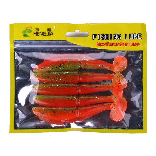 3 15/16in 9/26oz Wobblers Soft Lures 5pcs