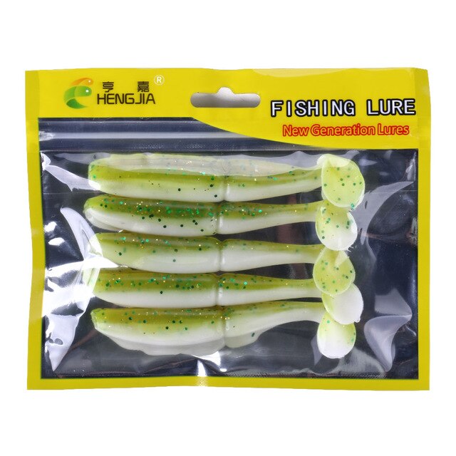 3 15/16in 9/26oz Wobblers Soft Lures 5pcs