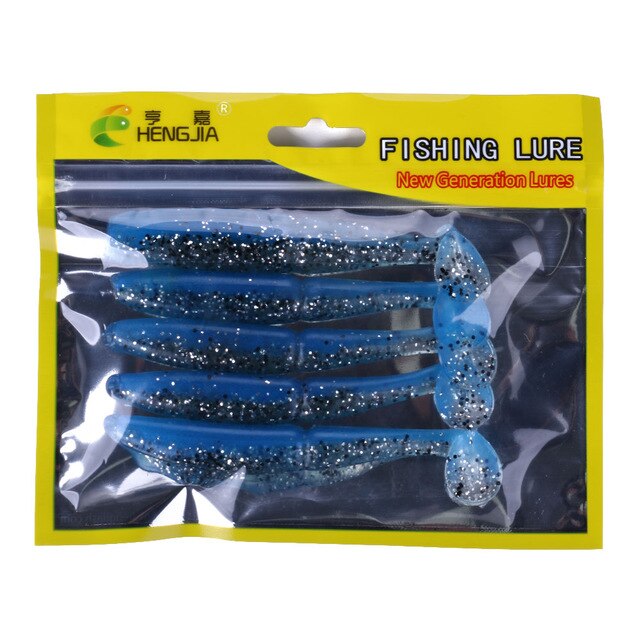 3 15/16in 9/26oz Wobblers Soft Lures 5pcs