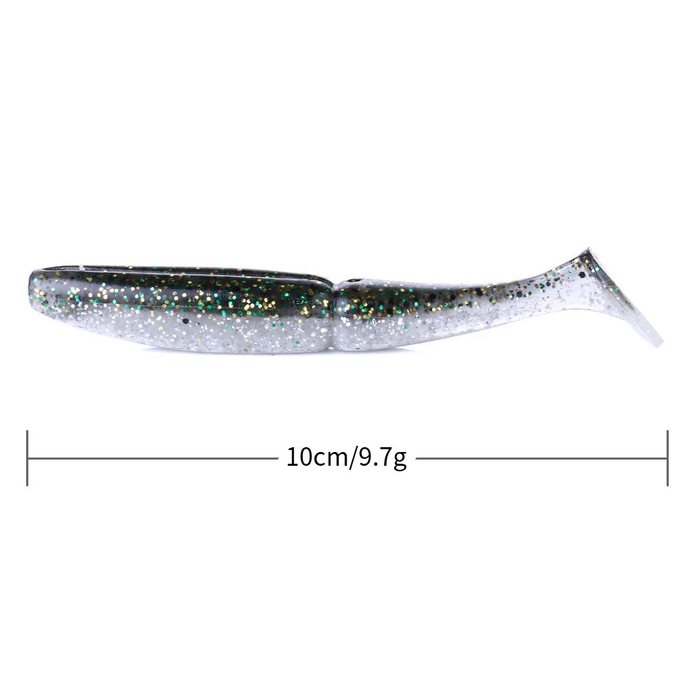 3 15/16in 9/26oz Wobblers Soft Lures 5pcs