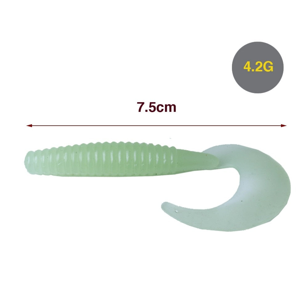 1 2/7oz Luminous Soft Lure 6pcs