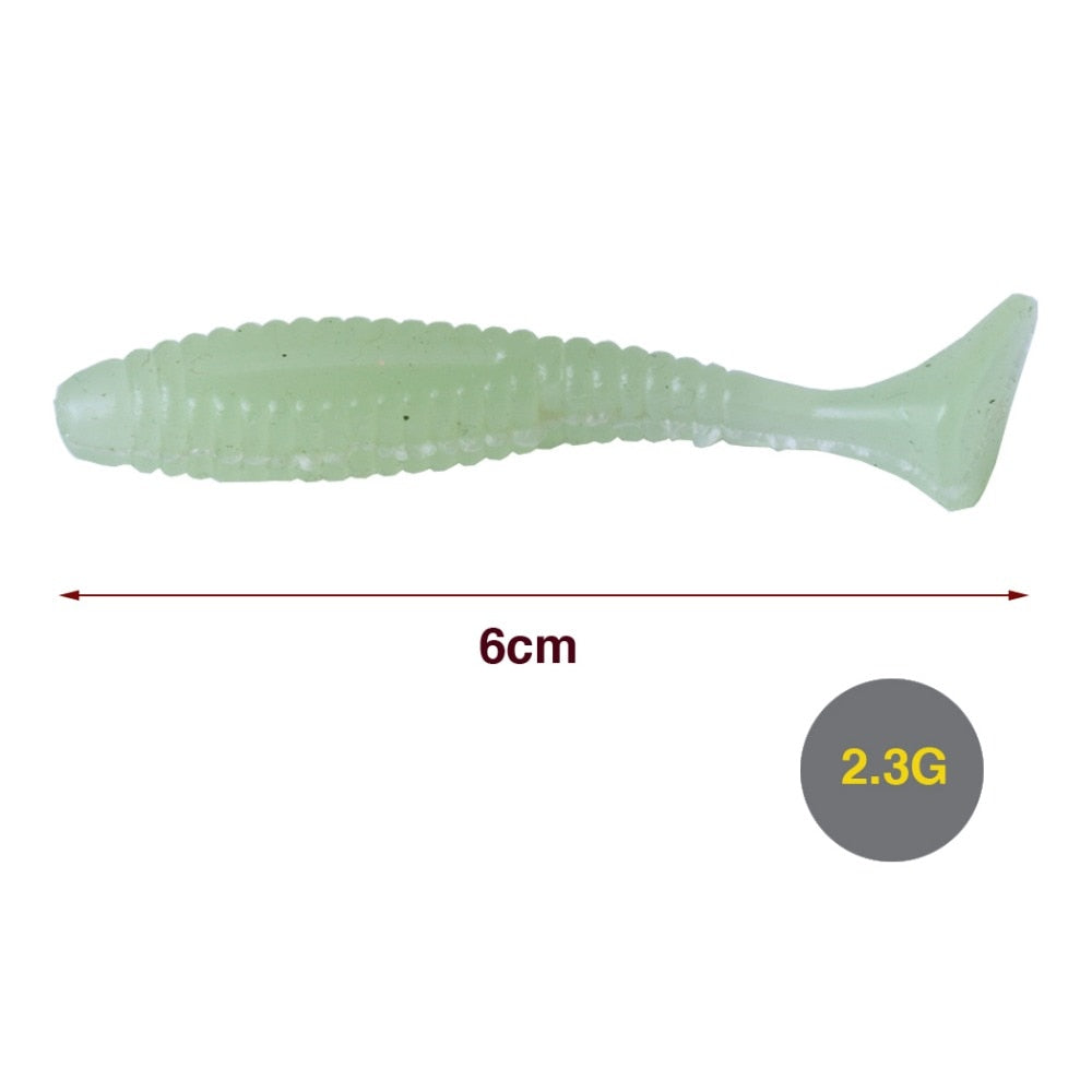 1 2/7oz Luminous Soft Lure 6pcs