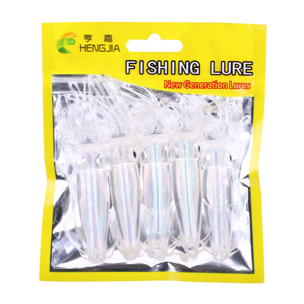 4in 2/7oz Luminous Soft Lure 5pcs
