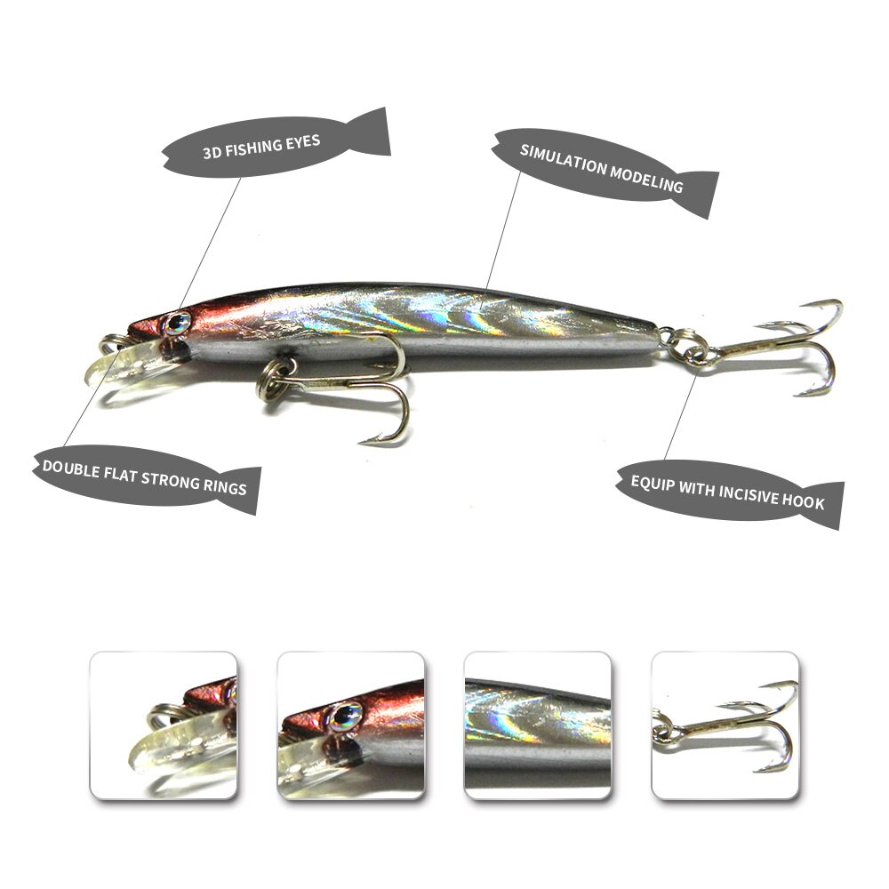 3 1/7in 1/6oz Minnow Fishing Lure