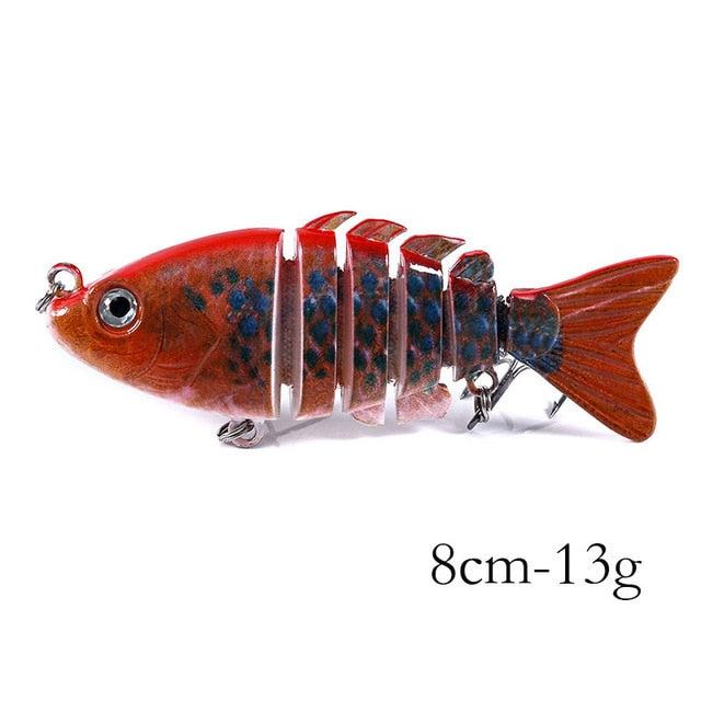 3 1/7in 13/28oz 6-Segmen Jointed Minnow Lures