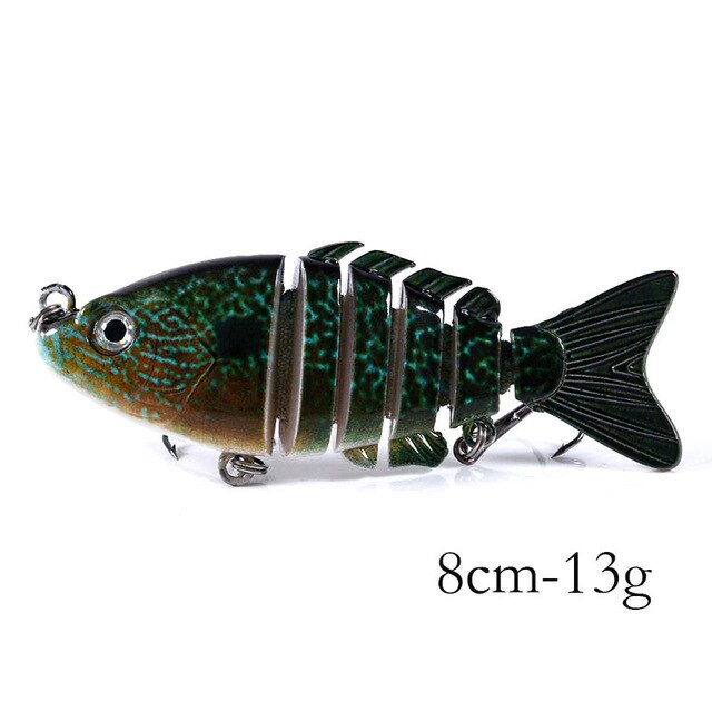 3 1/7in 13/28oz 6-Segmen Jointed Minnow Lures