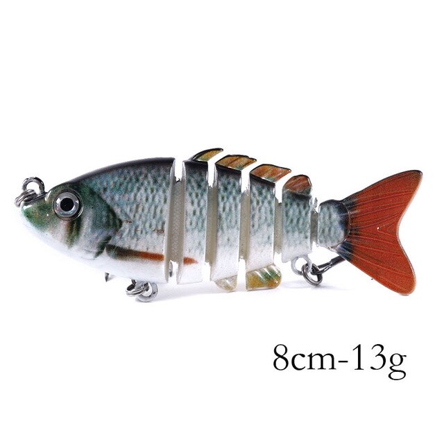 3 1/7in 13/28oz 6-Segmen Jointed Minnow Lures