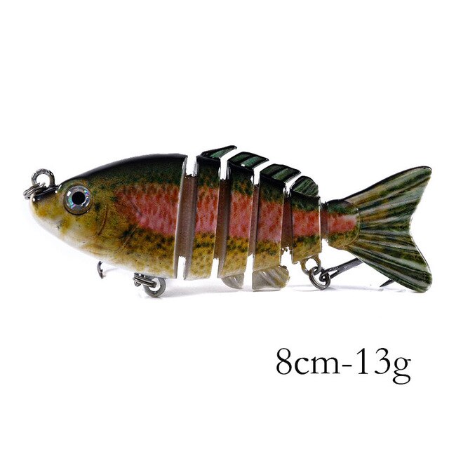3 1/7in 13/28oz 6-Segmen Jointed Minnow Lures