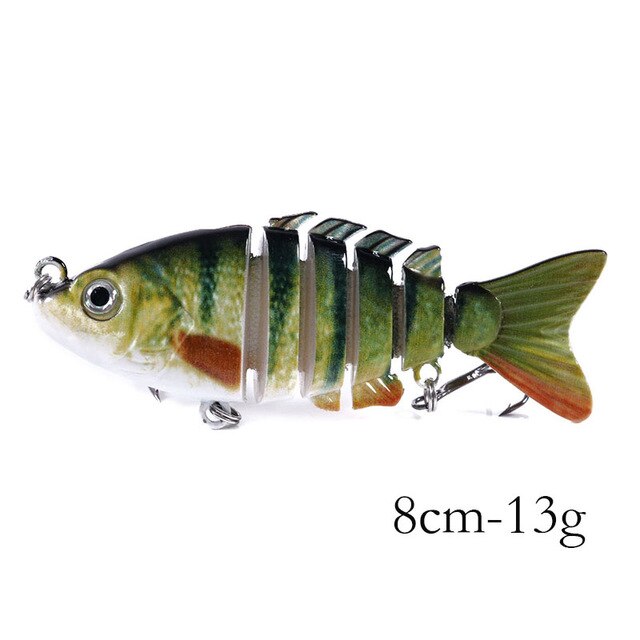3 1/7in 13/28oz 6-Segmen Jointed Minnow Lures