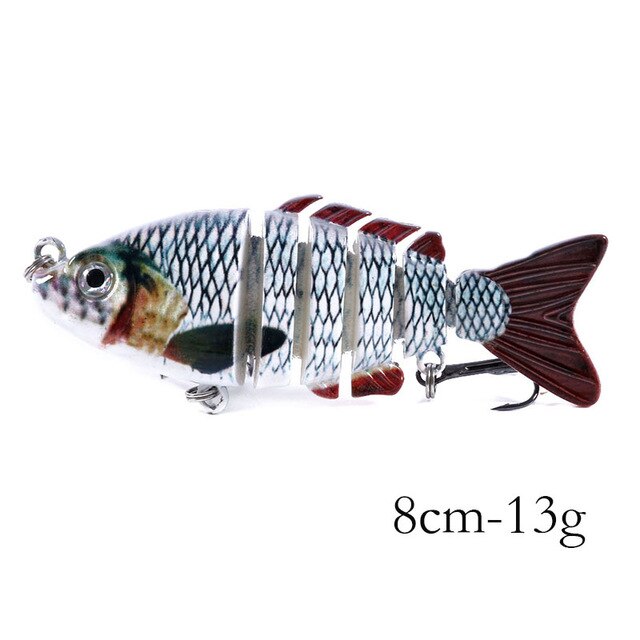 3 1/7in 13/28oz 6-Segmen Jointed Minnow Lures