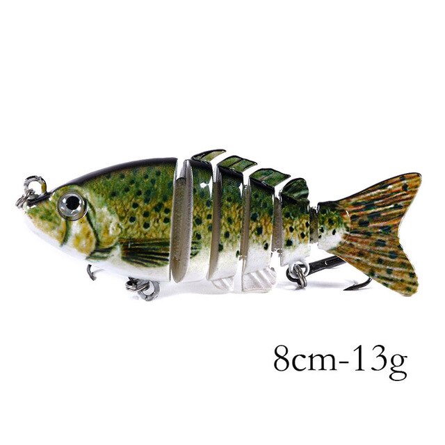 3 1/7in 13/28oz 6-Segmen Jointed Minnow Lures