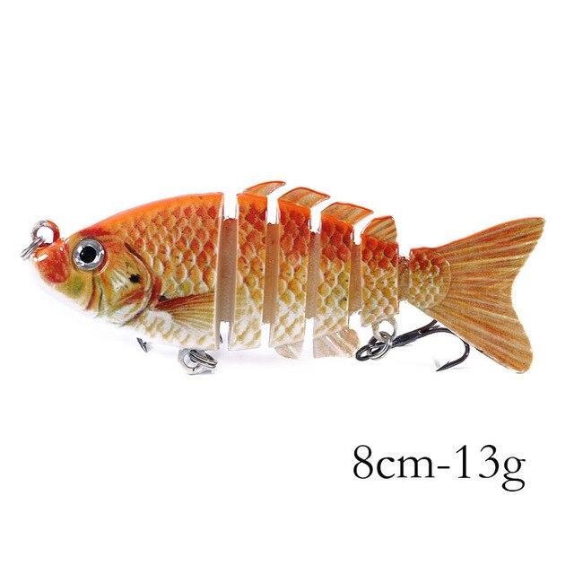 3 1/7in 13/28oz 6-Segmen Jointed Minnow Lures