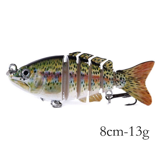 3 1/7in 13/28oz 6-Segmen Jointed Minnow Lures