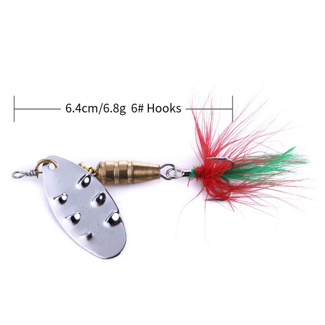 2 1/2in 1/4oz Spinner Lure Bait