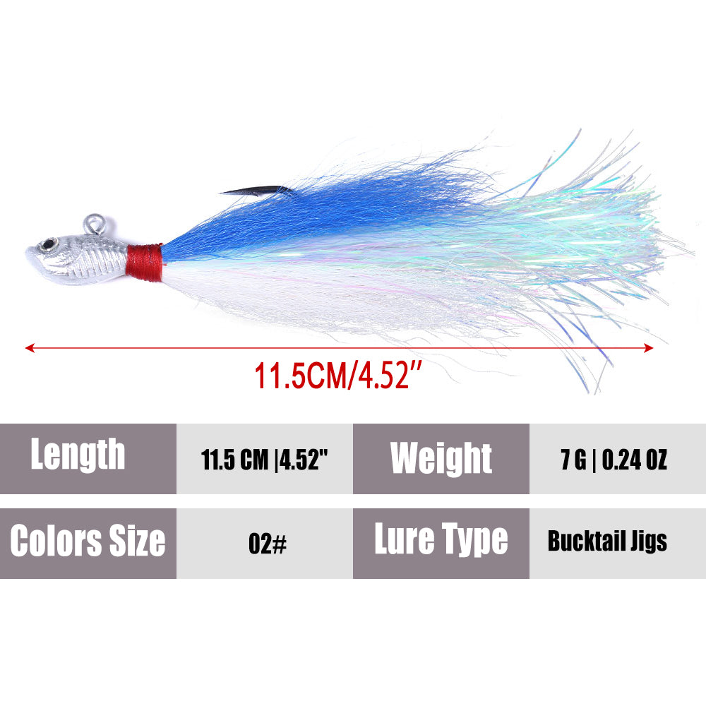 Bucktail Jigs Fluke Lures
