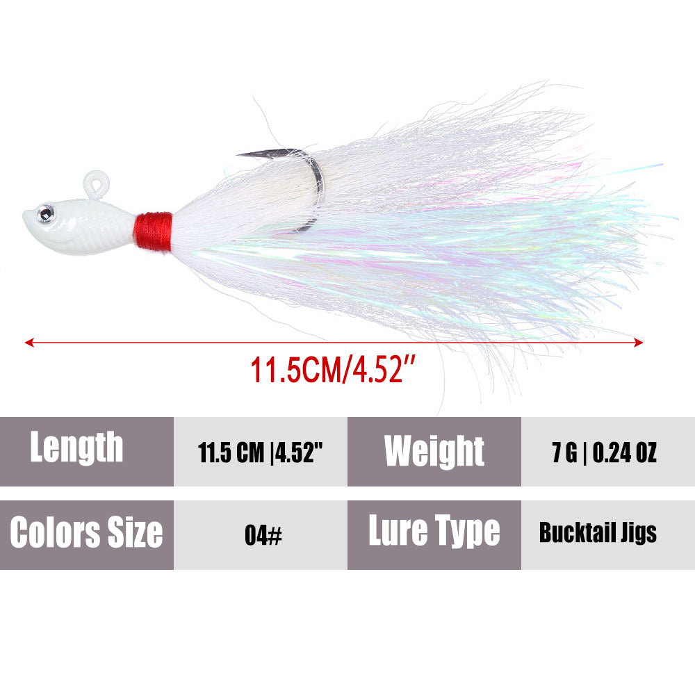 Bucktail Jigs Fluke Lures