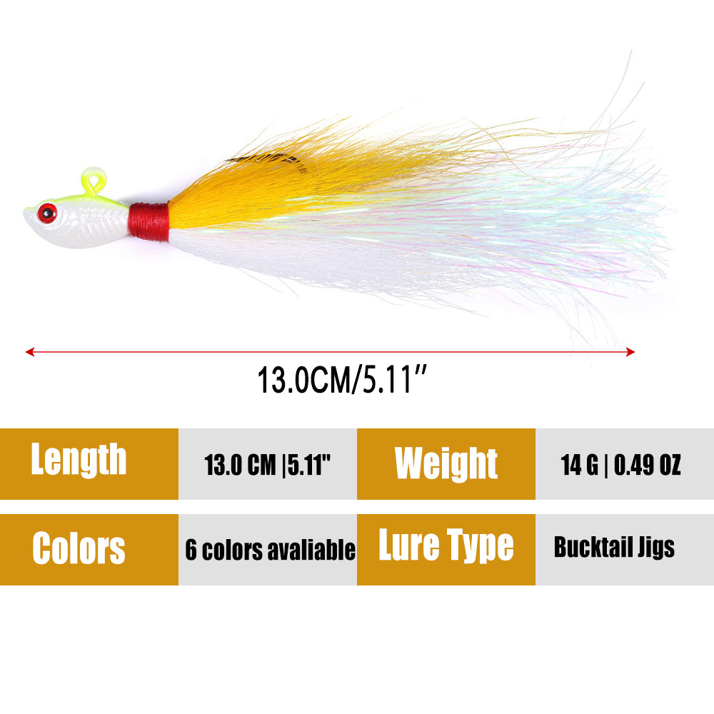 Bucktail Jigs Fluke Lures