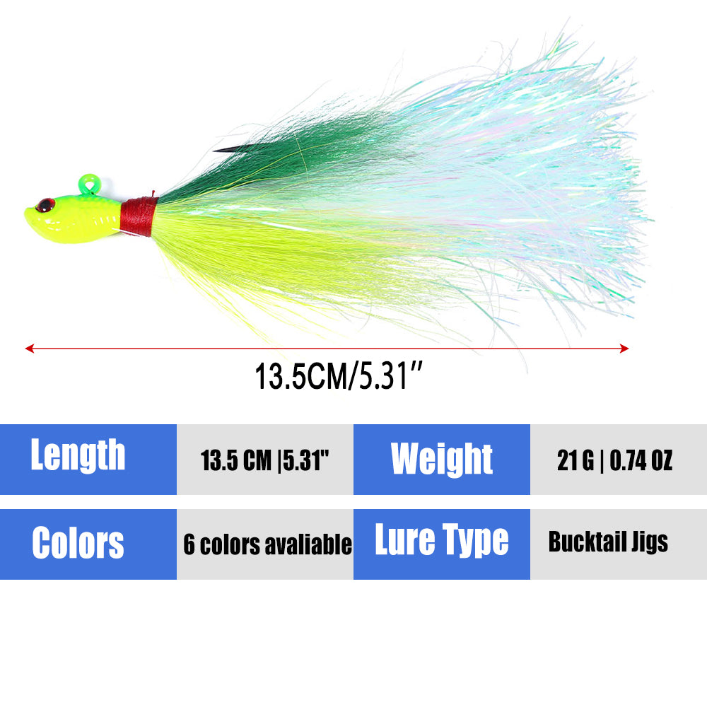 Bucktail Jigs Fluke Lures