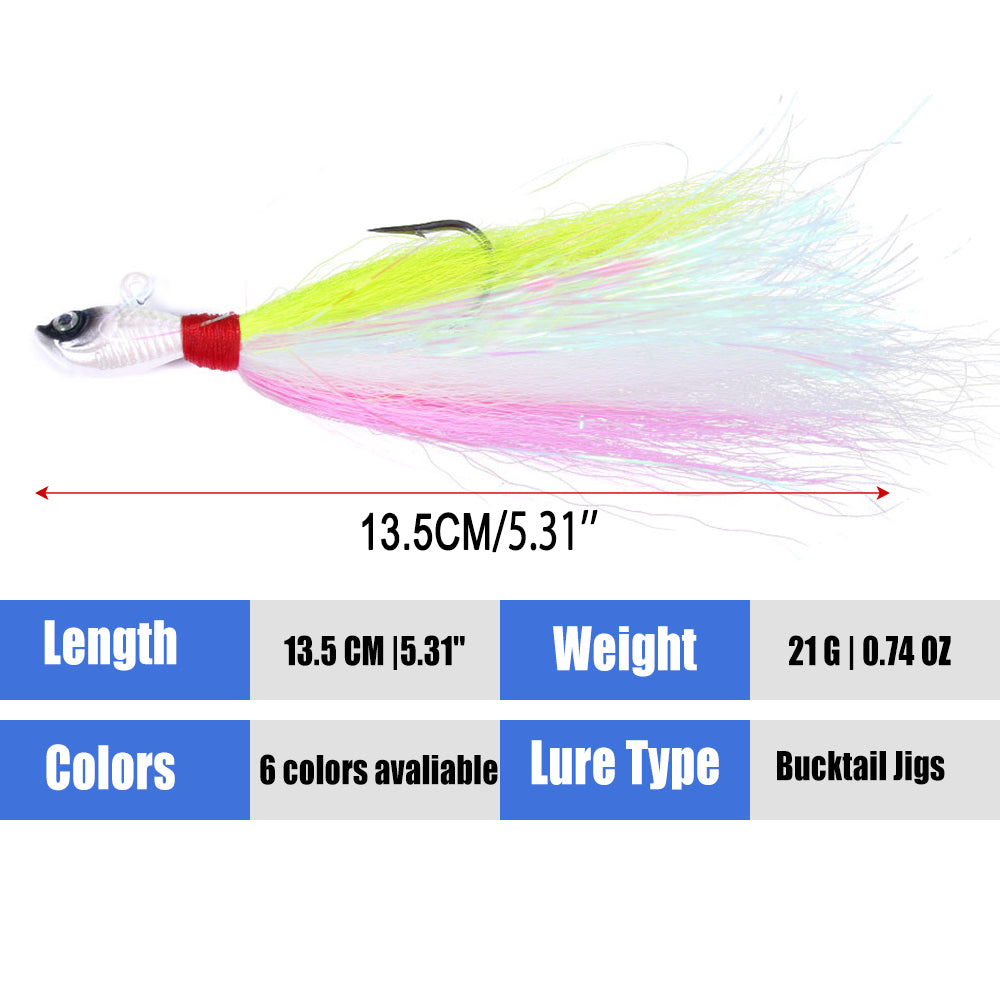 Bucktail Jigs Fluke Lures