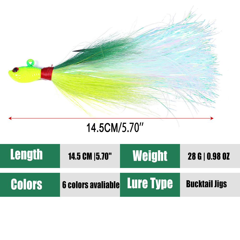 Bucktail Jigs Fluke Lures