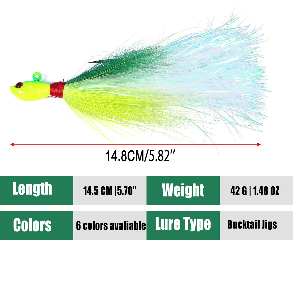 Bucktail Jigs Fluke Lures