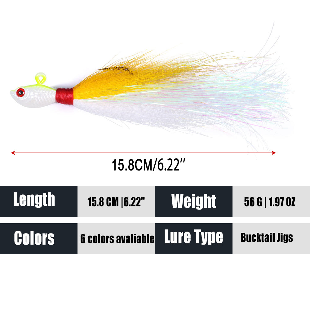 Bucktail Jigs Fluke Lures