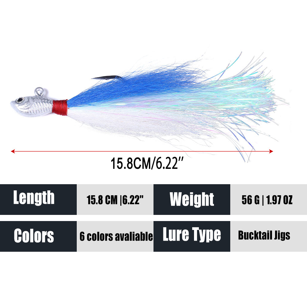 Bucktail Jigs Fluke Lures