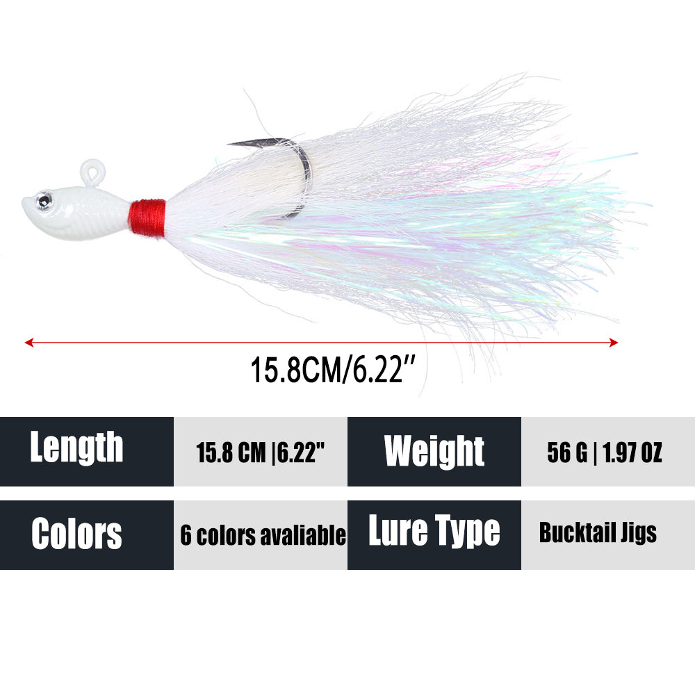 Bucktail Jigs Fluke Lures