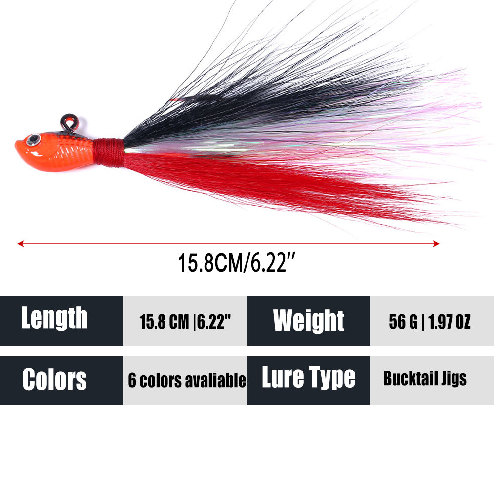 Bucktail Jigs Fluke Lures