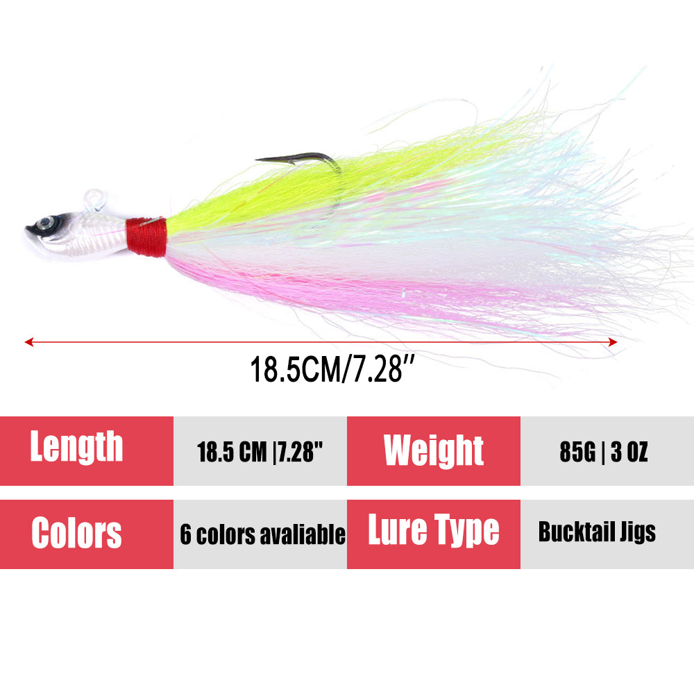 Bucktail Jigs Fluke Lures