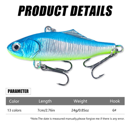 7CM 24GVIB Lures All Swim Layer