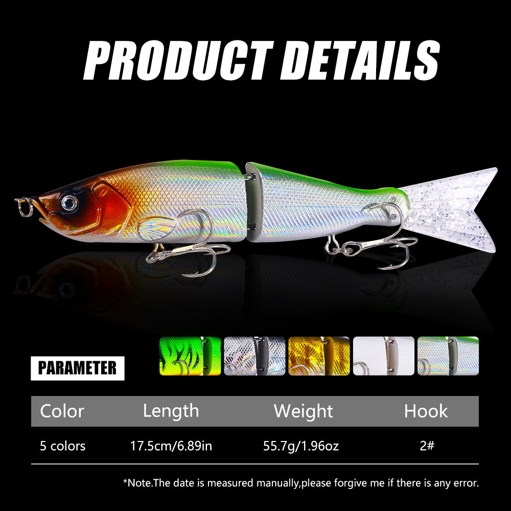 18㎝52g Jointed Fishing Lures Swimbait for Bass